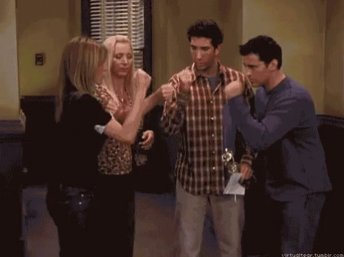 friends playing rock paper scissors